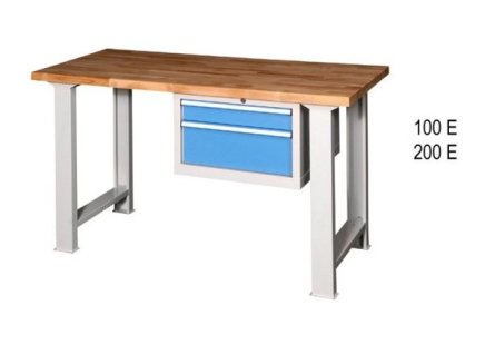 Workshop tables series B, width 1500, depth 700 or 800, height 880 or 890 mm (6 models) - 2