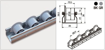 Roller track PL-351G