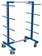 Double-sided rack trolley with supporting arms (2 models)