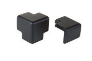 Two-arm corner coupling black