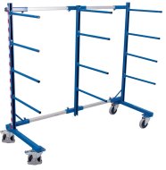 Shelving trolley with 12 support arms one-sided (2 models)