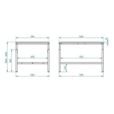 Construction for a built-in workbench - 2