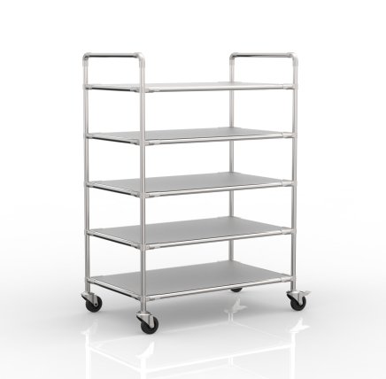 Antistatic rack trolley with five shelves, 24040237 (4 models)