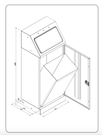 Waste bin for sorted waste FD 45 - 2