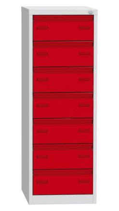 Seven-drawer filing cabinet for A6 format KAR 62C7 - 5