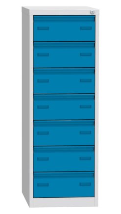 Seven-drawer filing cabinet for A6 format KAR 62C7 - 4