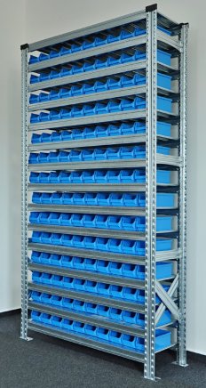 Rack with plastic boxes 877851019_VAR_2 - 2