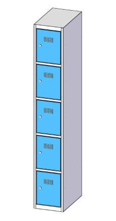 Five-door box cabinet XS35-18 - 3