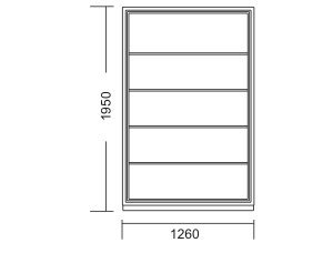 Cabinet with increased fire resistance B2045 - 2