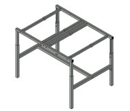 Base for height-adjustable antistatic table SP157