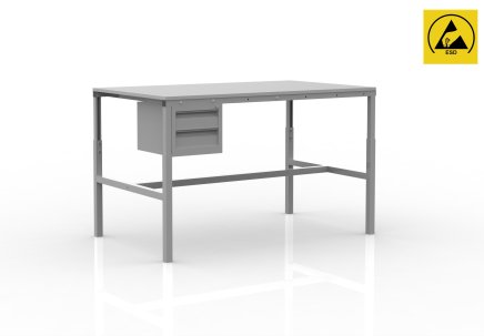 Height adjustable ESD table SPESD