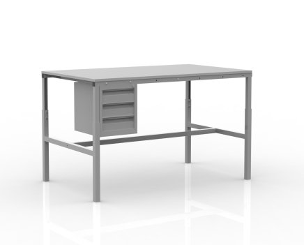 Height adjustable ESD table SPESD