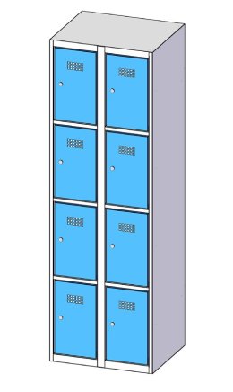 Box cabinet eight doors XS68-18 - 3