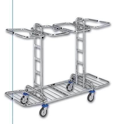 Waste and laundry sorting cart Kombi