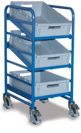 Trolley with plastic crates type sw-610.102