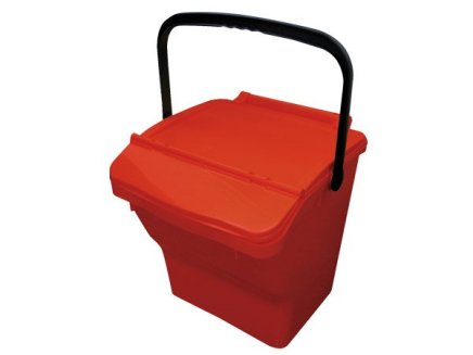 Trash bin Urba Plus - color red