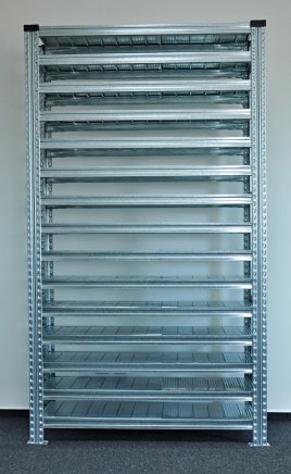 Screwless shelf rack 1972 x 1124 x 330 mm