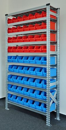 Rack with plastic boxes 877851018_VAR_4 - 2