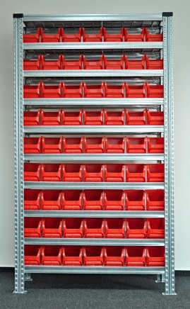 Rack with plastic boxes 877851018_VAR_2