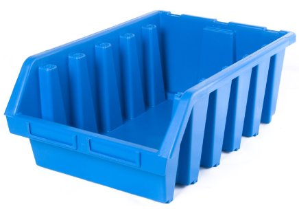 Plastic container Ergobox 5 - color blue