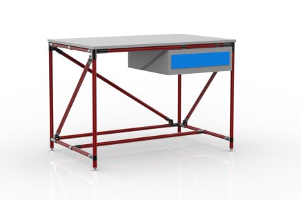 Workshop table with container with one drawer 24040530 (3 models)