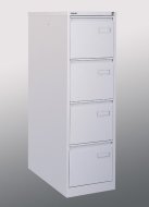 File cabinet A4 - four-drawer metal file cabinet Bisley IPCCA14 - set with dividers