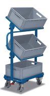 Trolley with plastic crates type sw-400.805