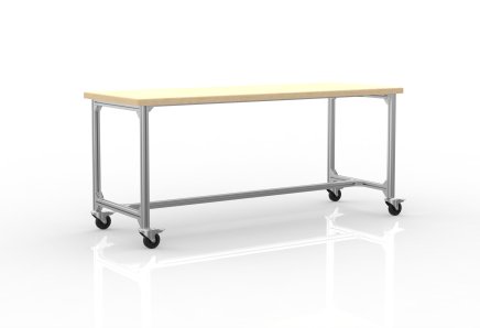 Mobile workbench made of aluminum profiles 24080730