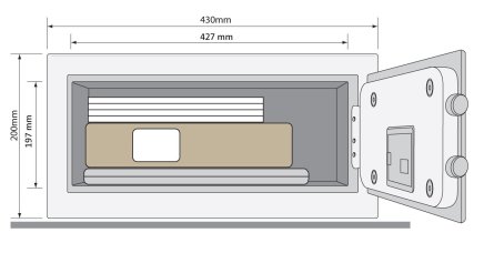 Yale Guest Laptop YLG 200 furniture safe - 2