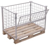 Pallet fencing on a Europallet with a folding wall vpa-080.027