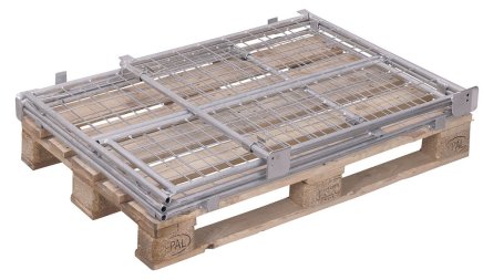 Pallet fencing on a Europallet with a folding wall vpa-080.027 - 2