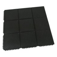 Rubber modular anti-fatigue mat Diamond Plate Tile