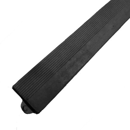 Black rubber leading edge "female" for Diamond Plate Tile mat