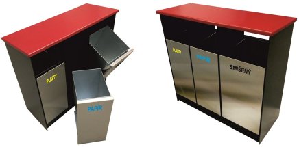 Waste bin for sorted waste for indoor and outdoor use - 2