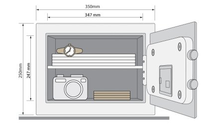 Yale Guest Medium YSG 250 furniture safe - 9