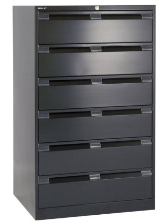 BISLEY DF6 metal three-row filing cabinet - 1