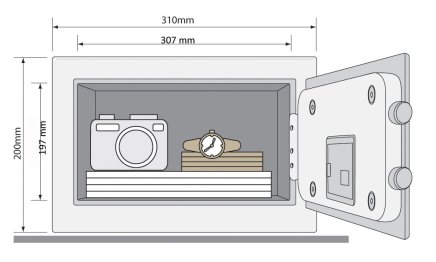 Yale Guest Small YSG 200 furniture safe - 9