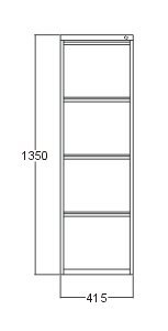 File cabinet metal Kovona G2430 - 3