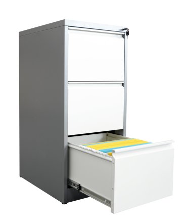 HD three-drawer filing cabinet for A4 format