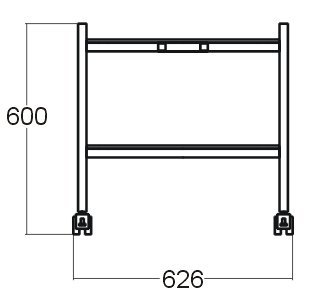 Table under file cabinet G45009 - 2