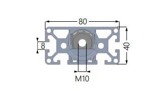 Actuator SMS-I-40x80 400 mm - 2