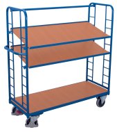 Storied trolley with slanted shelves sw-640.201