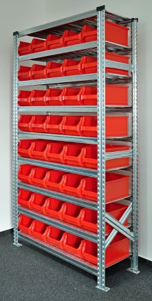 Rack with plastic boxes 877851017_VAR_3 - 2