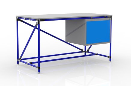 Workshop table with container width 1500 mm, 240405311