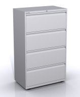 Metal filing cabinet with four drawers SYC08/0/4