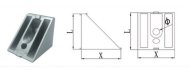 Angle 45°, 30 x 33 mm