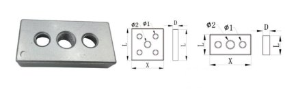 Flange for KFD-3060 profiles