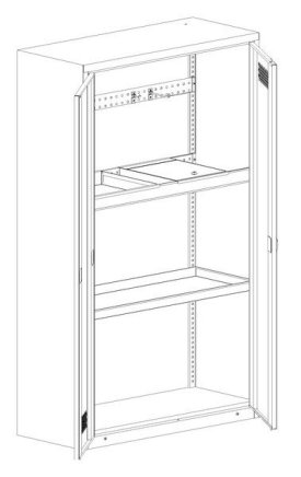 Metal cabinet SBM 212 for sports equipment - 2