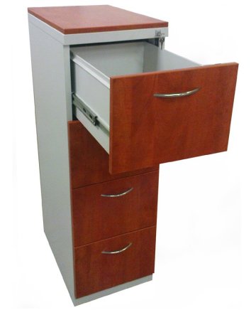 Metal filing cabinet with wooden fronts REG 44 Lamino