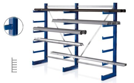 Cantilever shelf one-sided type 97833